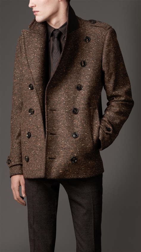 mens burberry rain coat|Burberry wool pea coats men's.